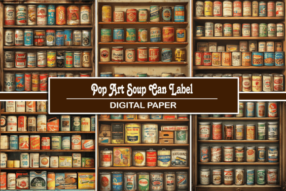 Bold Typography: The Pop Art Soup Can Label Aesthetic