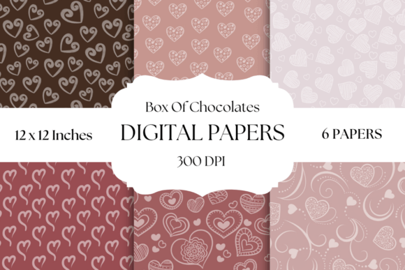 Box of Chocolates: Sophisticated Valentine’s Papers