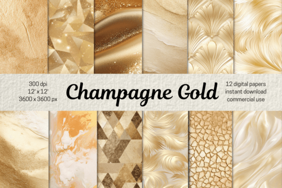 Champagne Gold Metallic Digital Papers: A Designer's Guide