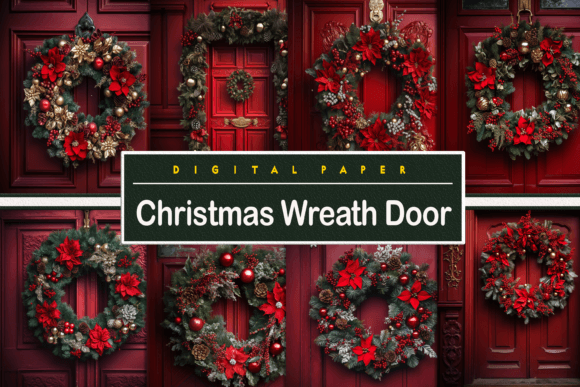 Christmas Wreath Door: Elevate Your Holiday Designs