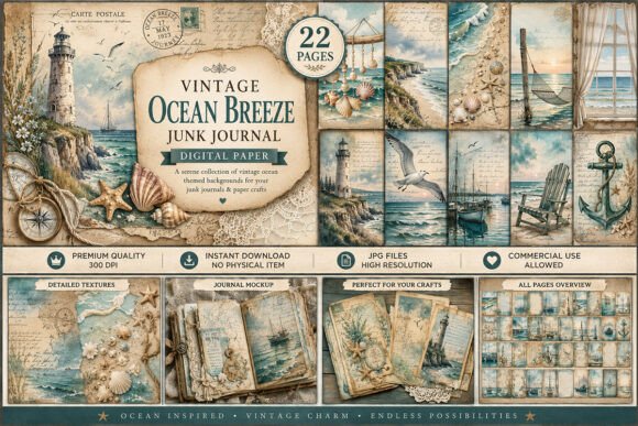Effortless Coastal Design: The Vintage Ocean Breeze Kit