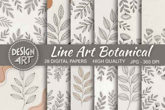 Elevate Your Aesthetic: The Power of Line Art Botanical Backgrounds
