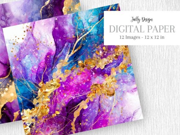 Intence Purple & Blue Alcohol Ink Art: A Guide to Fluid Elegance