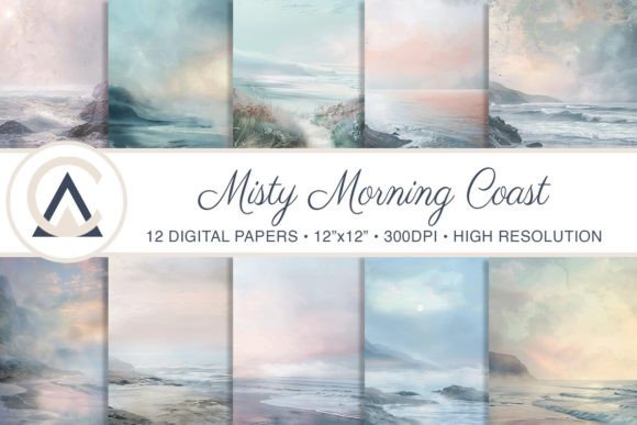 Misty Coast Morning: Your New Go-To Design Asset