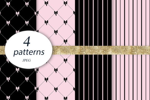 Pink Bow Background Glamour Paper Stripe: A Design Asset Review