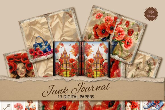 Timeless Watercolor Blooms for Junk Journals