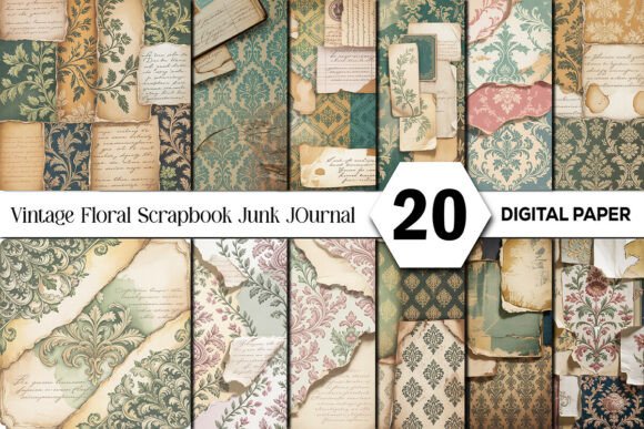 Unleashing Creativity with Vintage Floral Scrapbook Junk Journal
