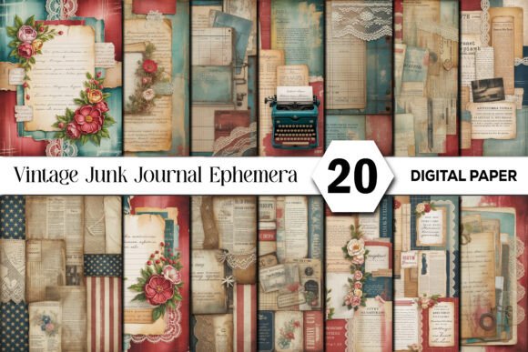 Unlocking the Aesthetic of Vintage Junk Journal Ephemera Backgrounds