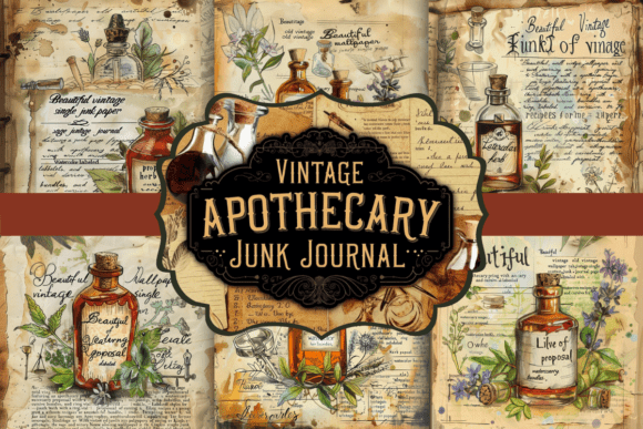 Vintage Apothecary Junk Journal: A Visual Deep Dive