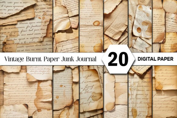 Vintage Burnt Paper Junk Journal Pages: A Designer's Guide