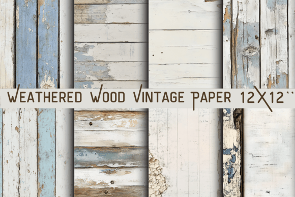 Weathered Wood Vintage Paper: Rustic Texture for Modern Design