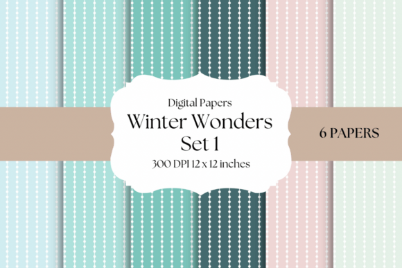 Winter Wonders Digital Papers: Sophisticated Seasonal Backgrounds